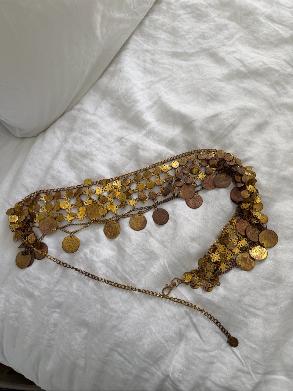 Gold Coin Chain Waist Belt - Women Accessories